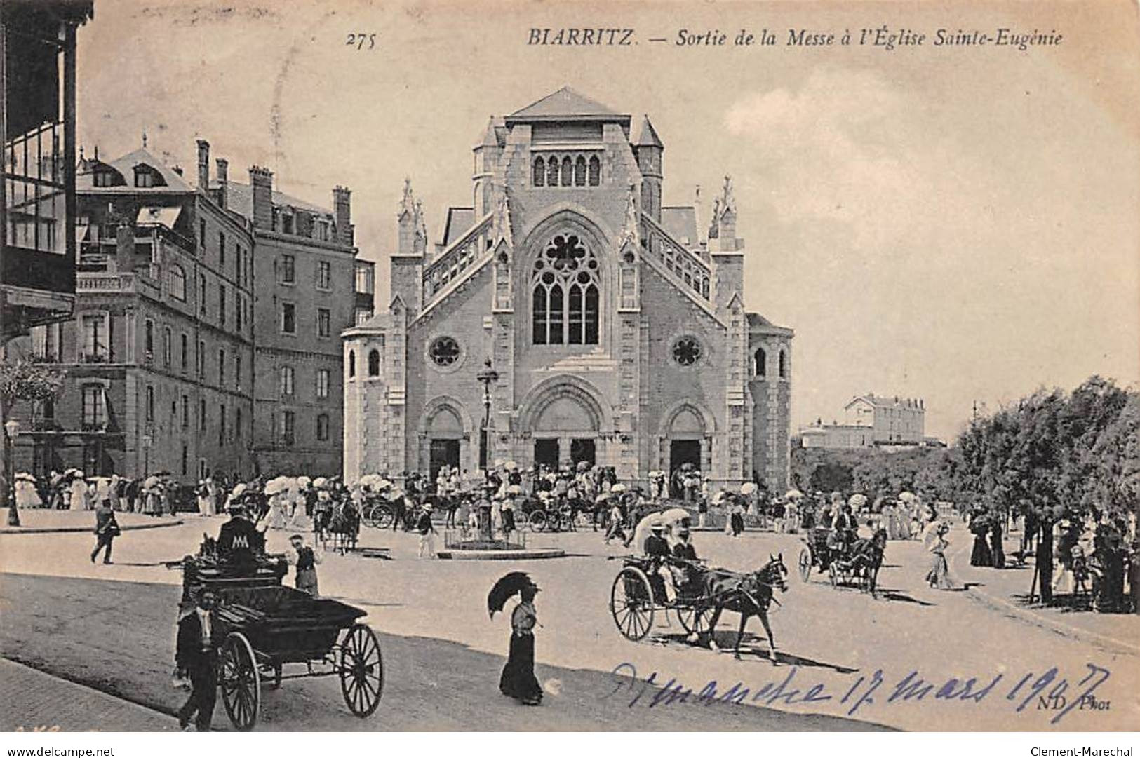 BIARRITZ - Sortie De La Messe à L'Eglise Sainte Eugénie - Très Bon état - Biarritz