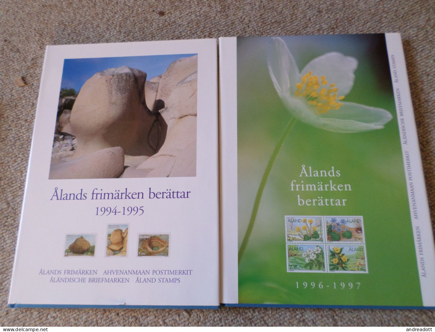 Briefmarkenbuch: Ålands Frimärken Berättar - 5 Bücher - Aland