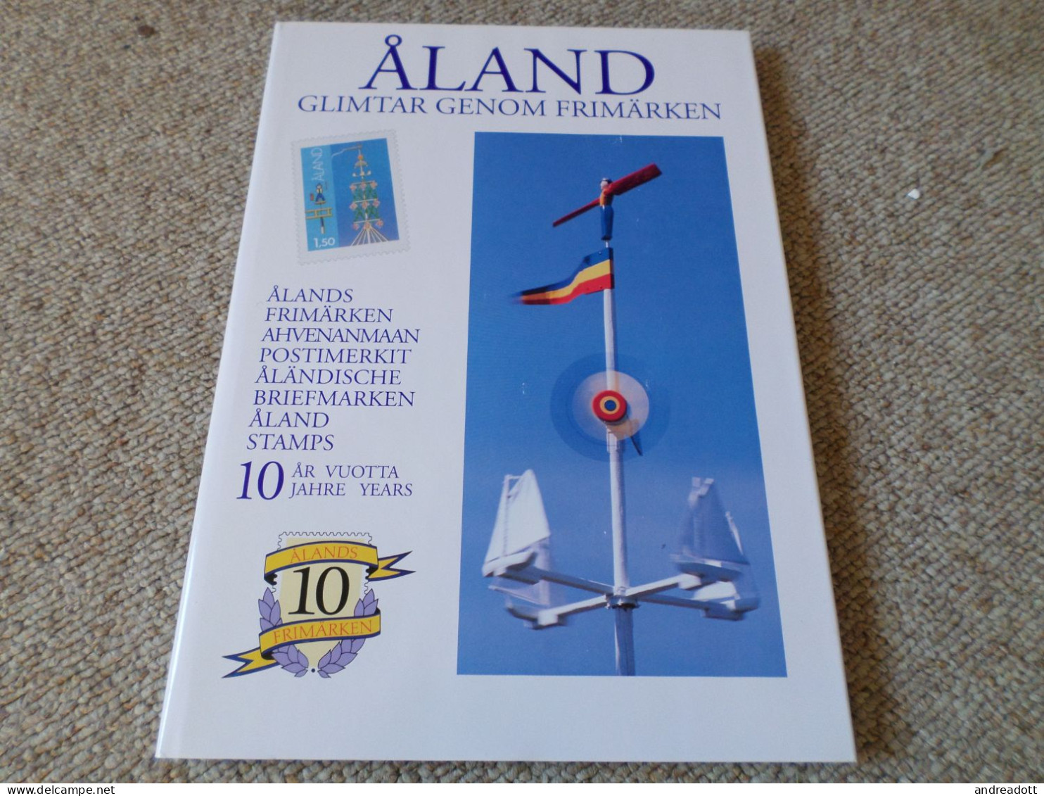 Briefmarkenbuch: Ålands Frimärken Berättar - 5 Bücher