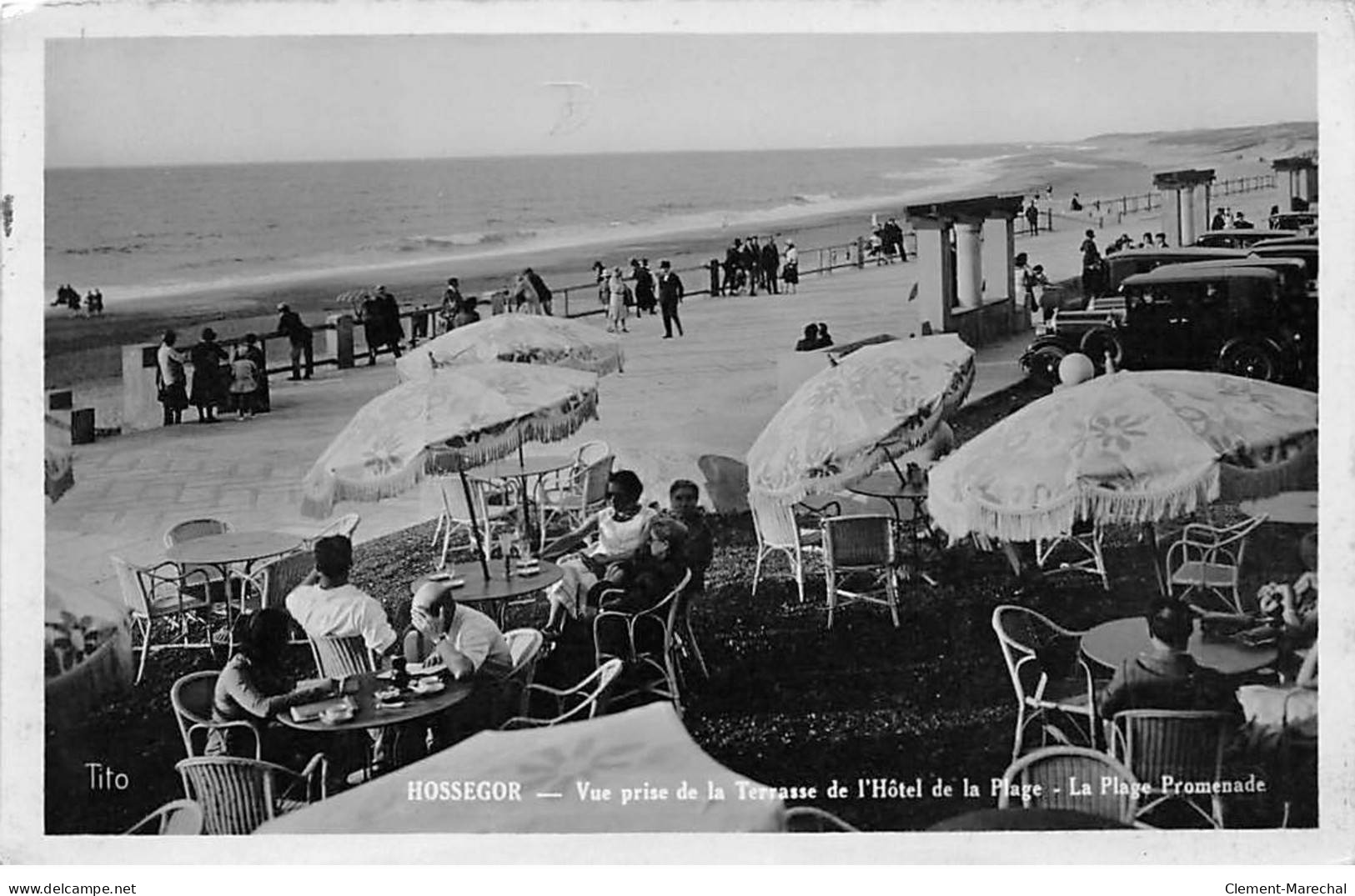 HOSSEGOR - Vue Prise De La Terrasse De L'Hôtel De La Plage - La Plage Promenade - Très Bon état - Hossegor