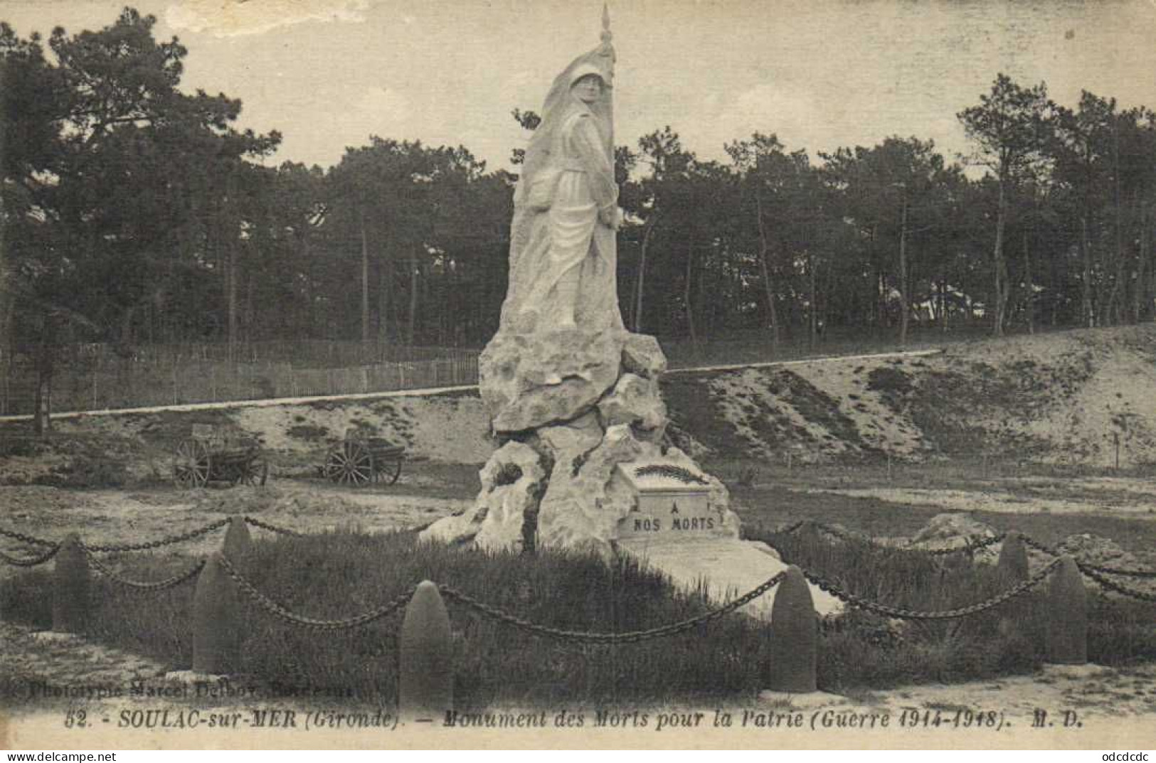 SOULAC Sur MER  Monument Aux Morts Pour La Patrie (Guerre 1914 1918 ) RV - Soulac-sur-Mer