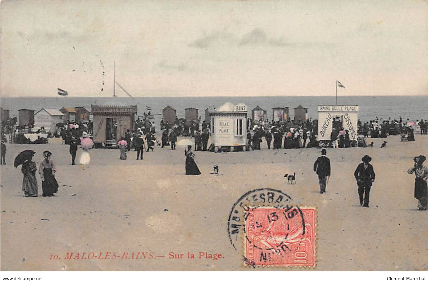 MALO LES BAINS - Sur La Plage - Très Bon état - Malo Les Bains