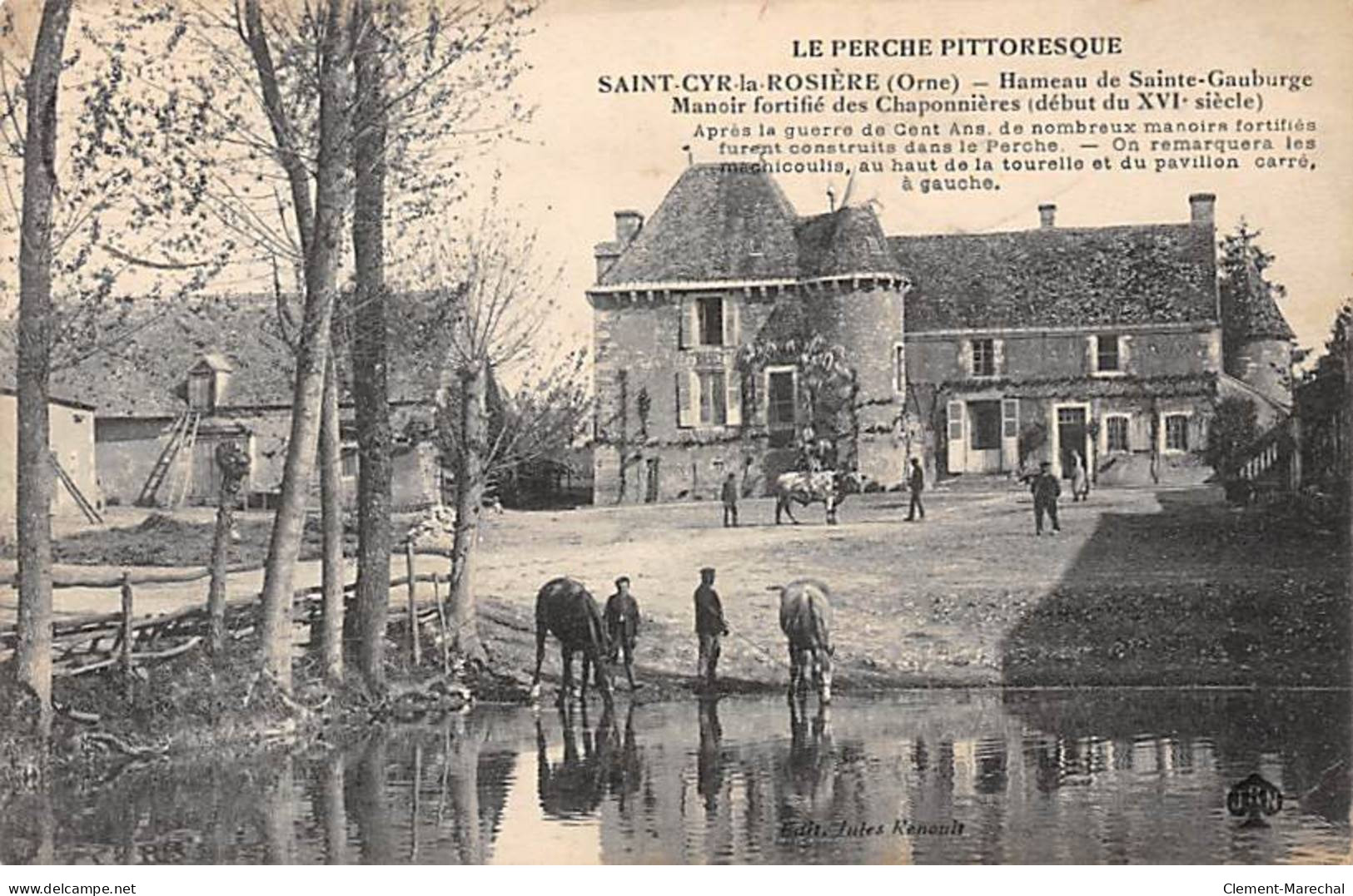 SAINT CYR LA ROSIERE - Hameau De Sainte Gauburge - Manoir Fortifiée Des Chaponnières - Très Bon état - Sonstige & Ohne Zuordnung