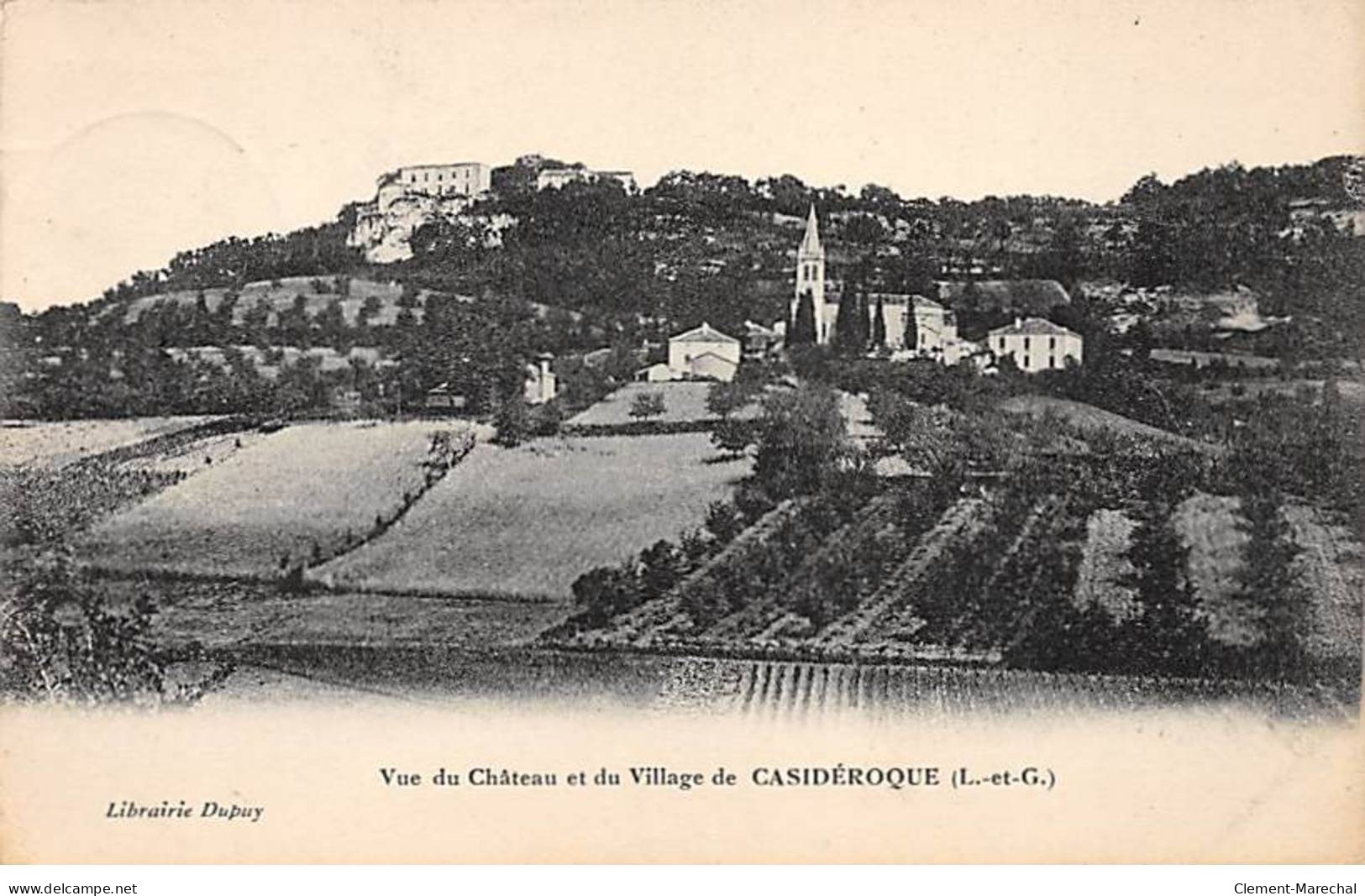 Vue Du Château Et Du Village De CASIDEROQUE - Très Bon état - Sonstige & Ohne Zuordnung