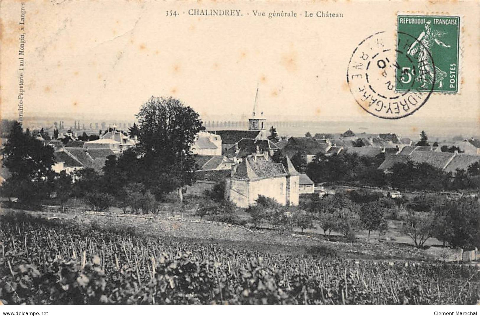 CHALINDREY - Vue Générale - Le Château - état - Chalindrey
