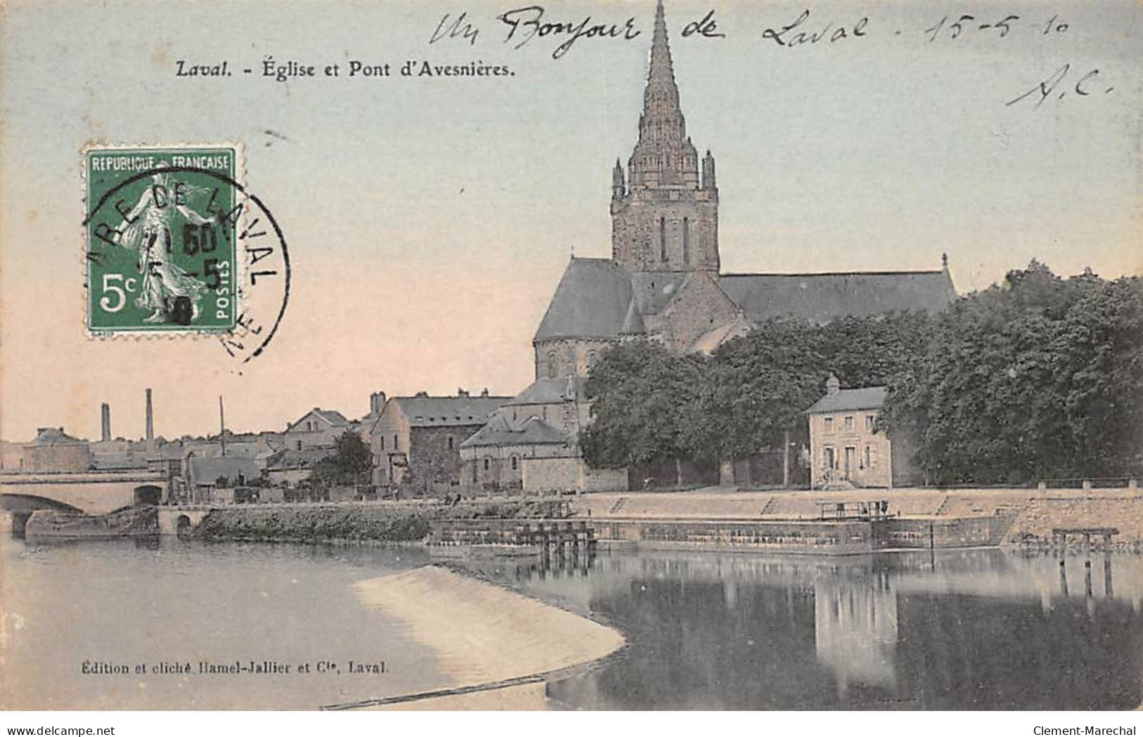 LAVAL - Eglise Et Pont D'Avesnières - Très Bon état - Laval