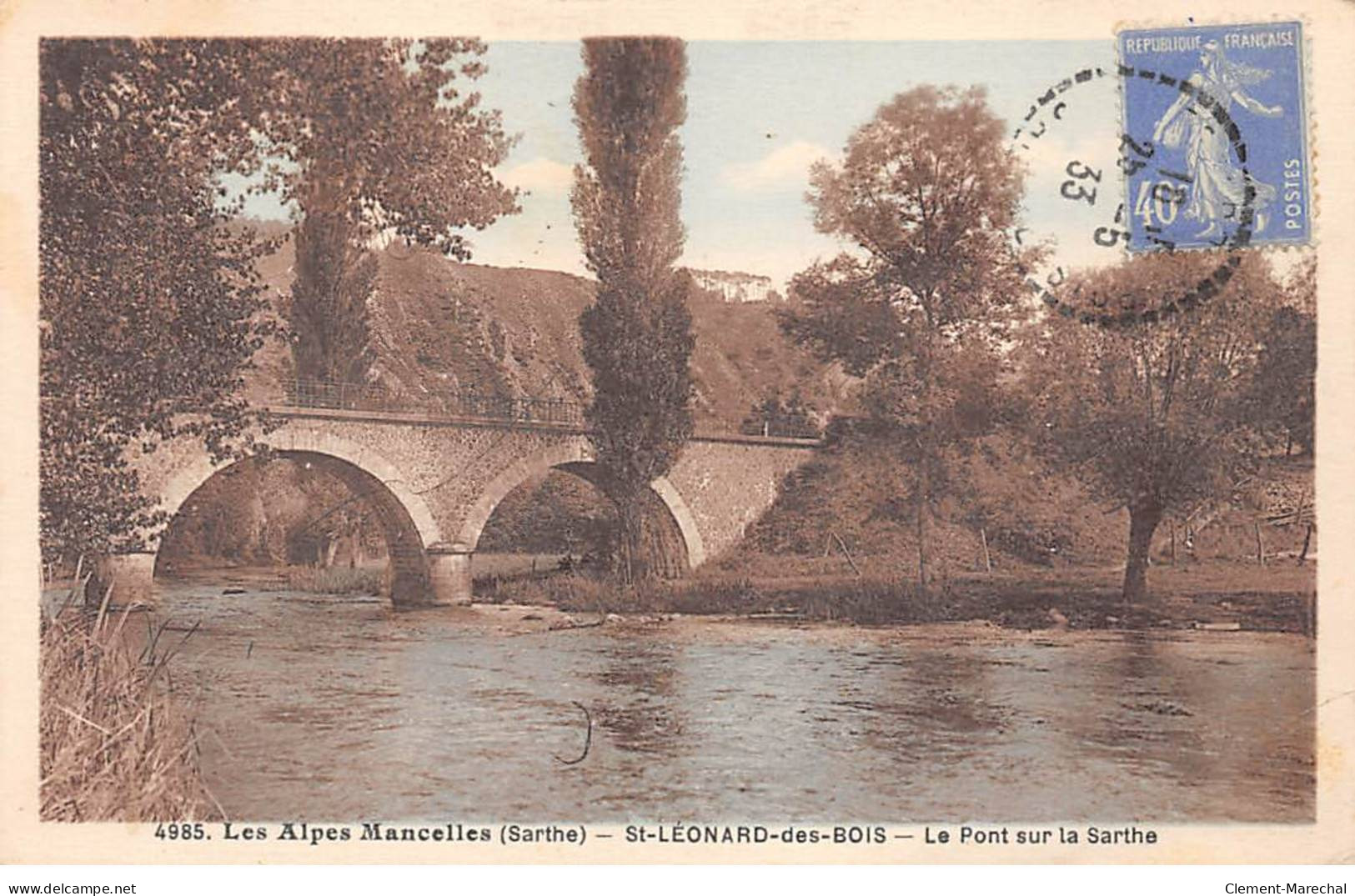 SAINT LEONARD DES BOIS - Le Pont Sur La Sarthe - Très Bon état - Saint Leonard Des Bois