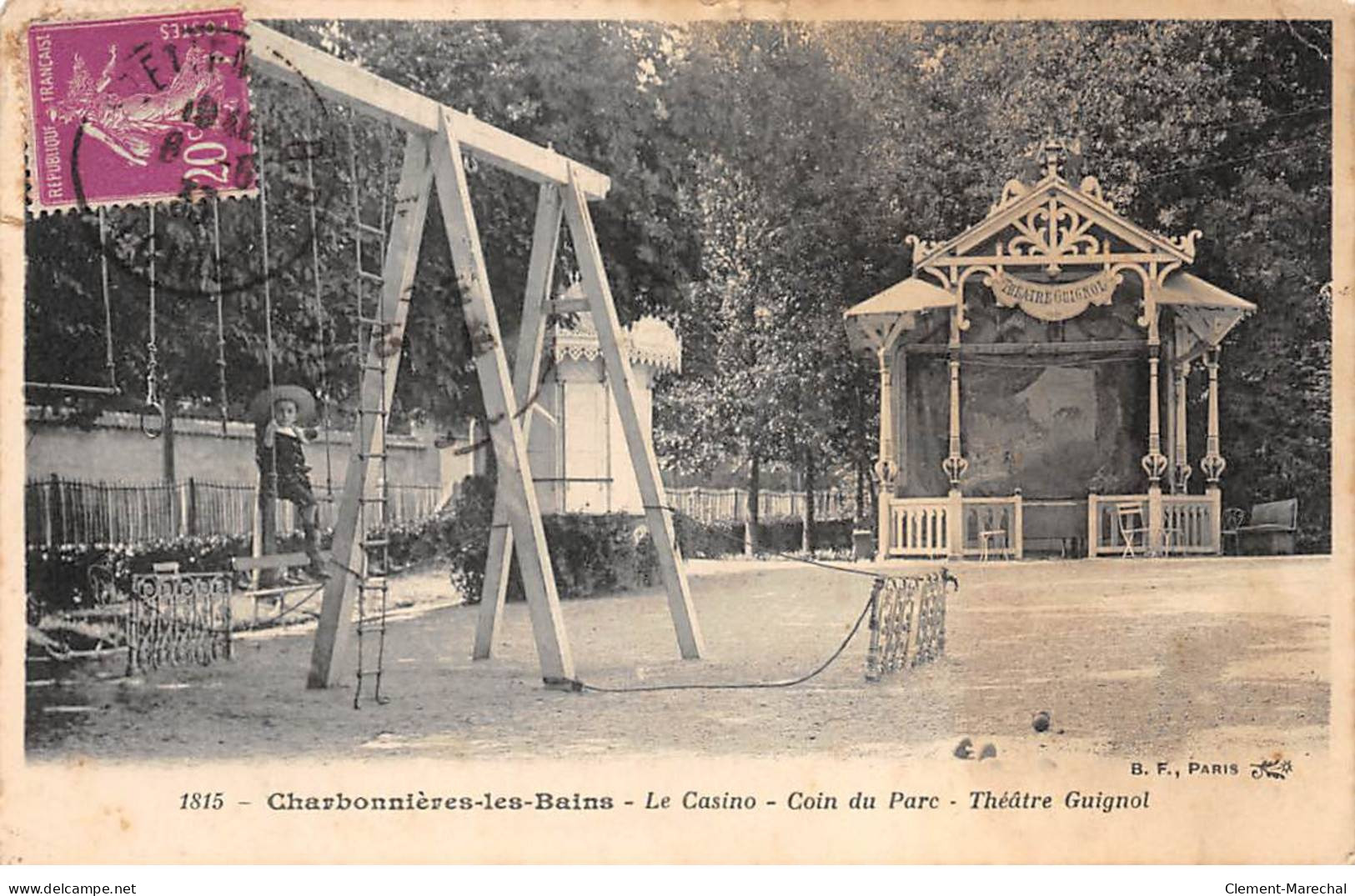 CHARBONNIERES LES BAINS - Le Casino - Coin Du Parc - Théâtre Guignol - état - Charbonniere Les Bains