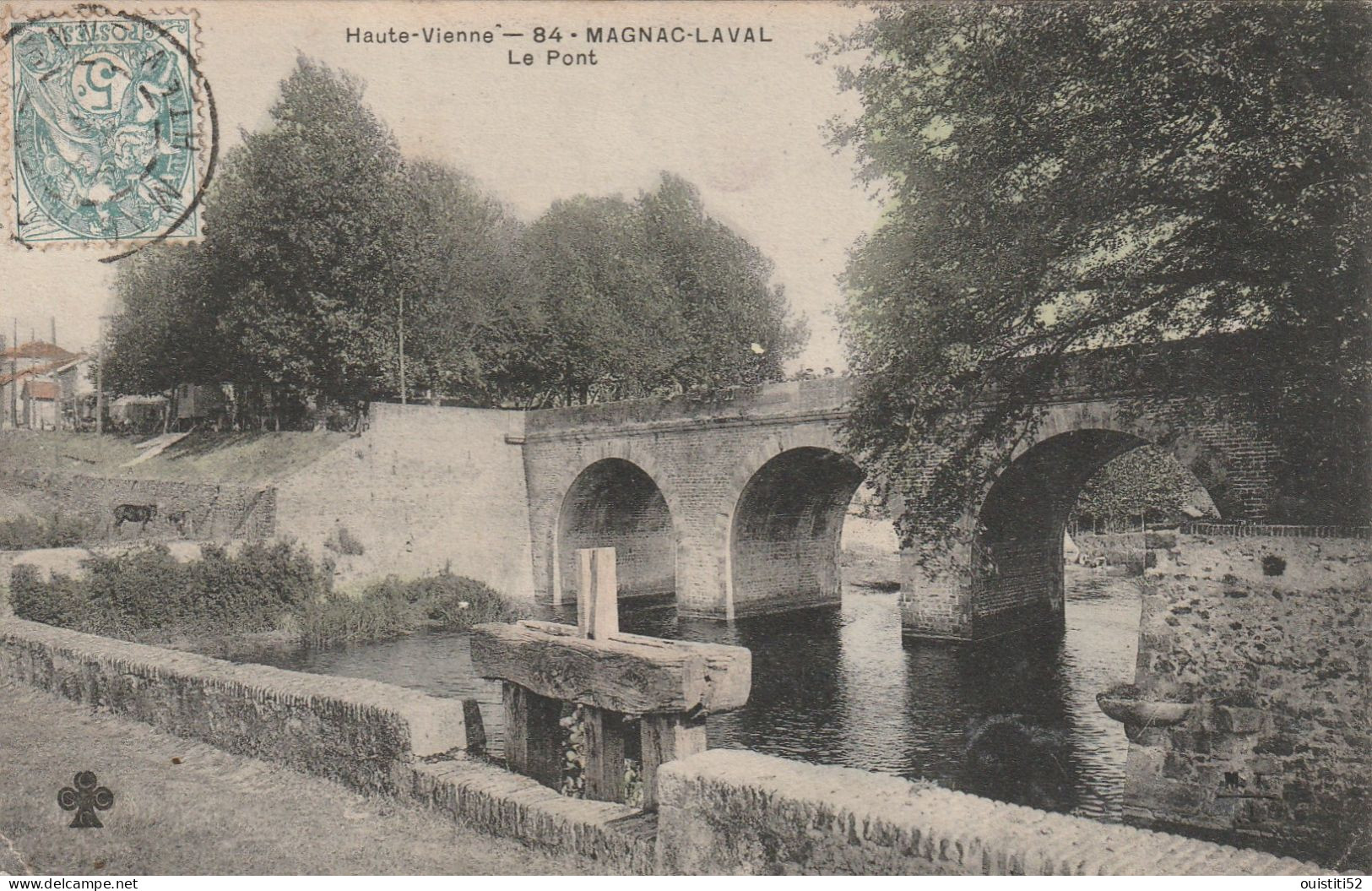 Magnac Laval  Le Pont ( Colorise ) ( Tace Angle Bas Gauche ) - Sonstige & Ohne Zuordnung