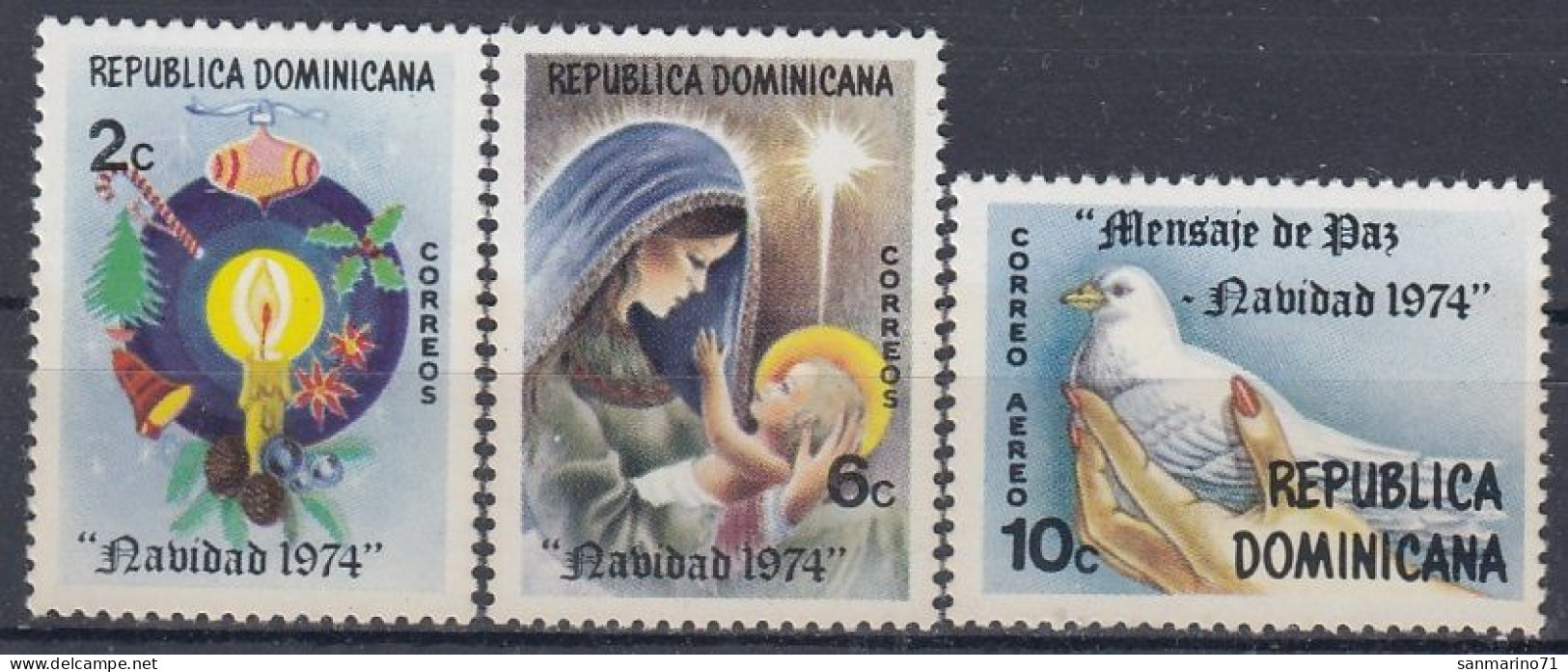 DOMINICAN REPUBLIC 1076-1078,unused,Christmas 1974 (**) - Dominicaanse Republiek