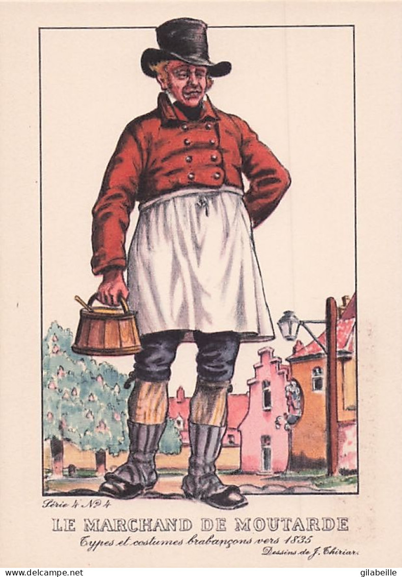 Belgique - types et costumes Brabancons vers 1835 - LOT 17 CARTES - petits metiers - parfait etat