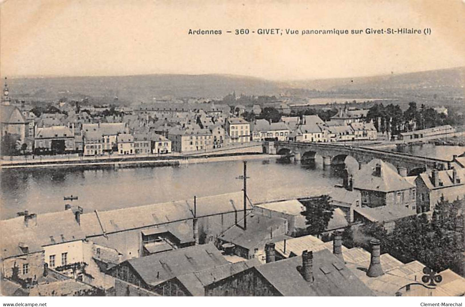 GIVET - Vue Panoramique Sur Givet Saint Hilaire - Très Bon état - Givet