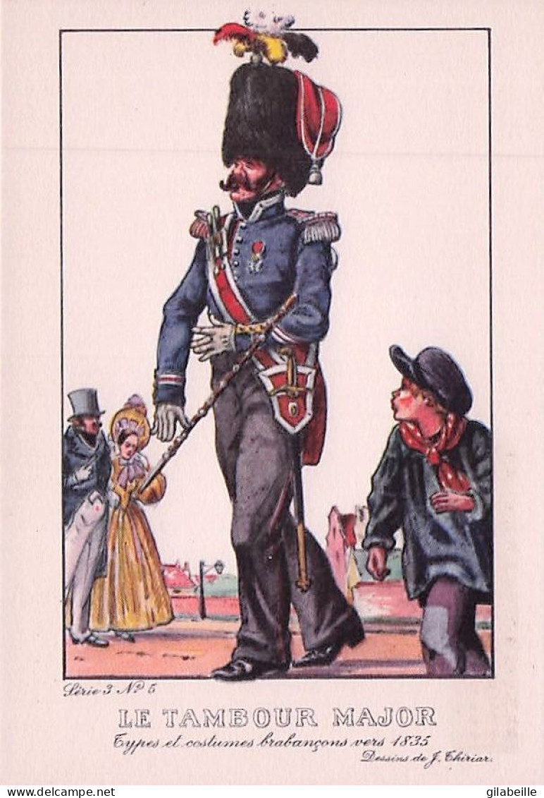Belgique - types et costumes Brabancons vers 1835 - LOT 17 CARTES - petits metiers - parfait etat