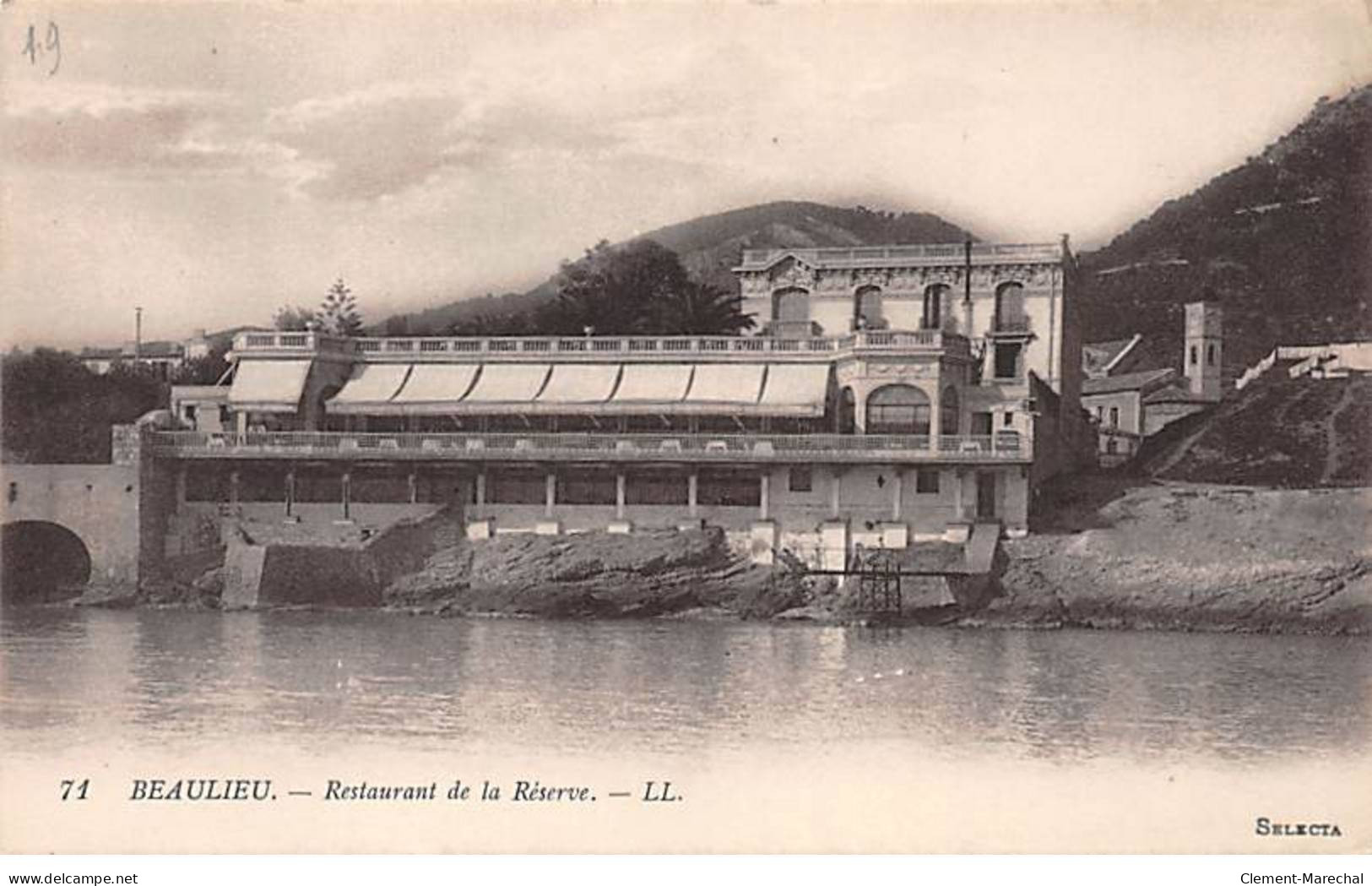BEAULIEU - Restaurant De La Réserve - Très Bon état - Beaulieu-sur-Mer