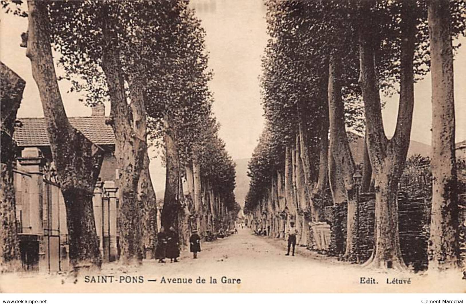 SAINT PONS - Avenue De La Gare - Très Bon état - Autres & Non Classés