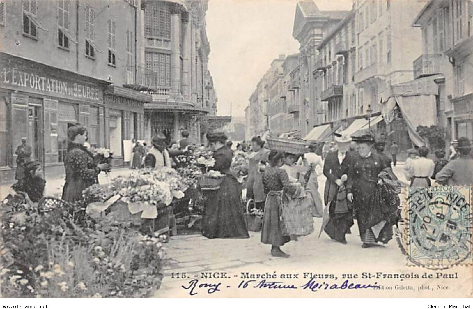 NICE - Marché Aux Fleurs - Rue Saint François De Paul - état - Marchés, Fêtes