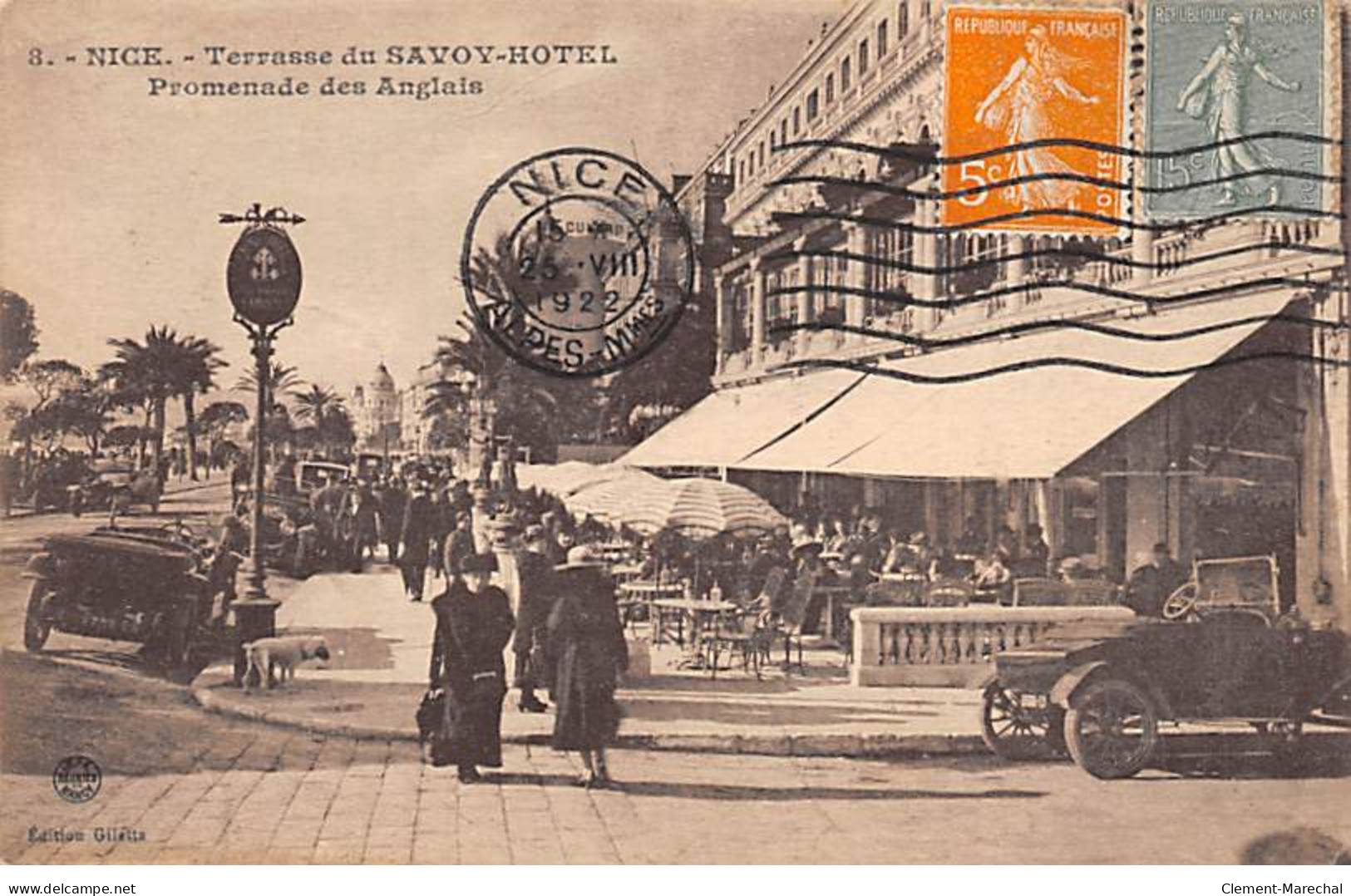 NICE - Terrasse Du SAVOY HOTEL - Promenade Des Anglais - Très Bon état - Cafés, Hôtels, Restaurants