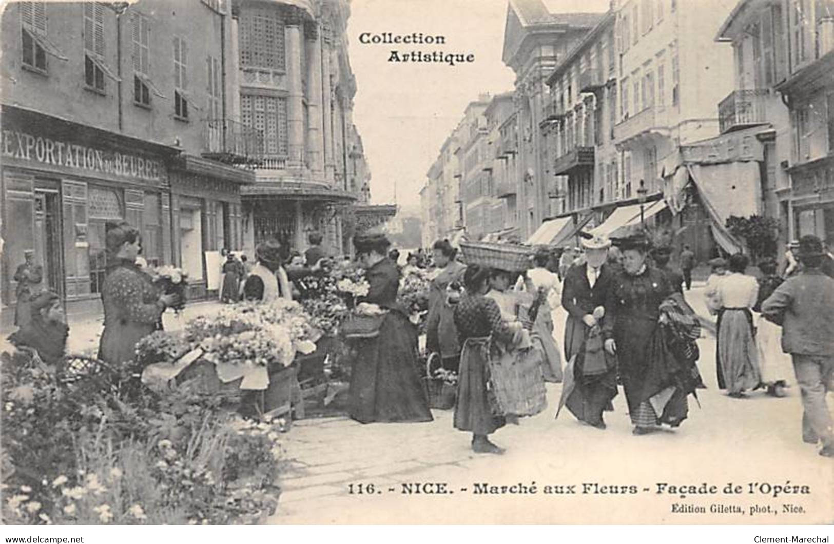 NICE - Marché Aux Fleurs - Façade De L'Opéra - état - Märkte