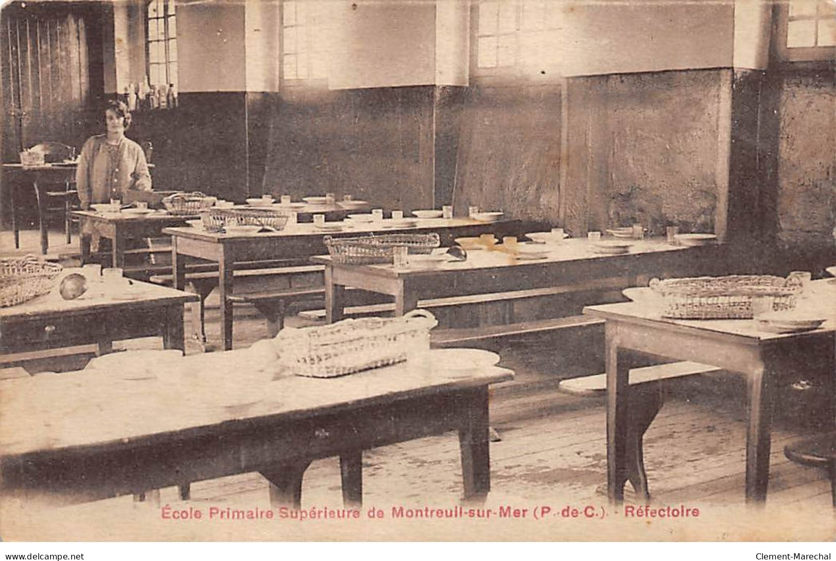 Ecole Primaire Supérieure De MONTREUIL SUR MER - Réfectoire - état - Montreuil