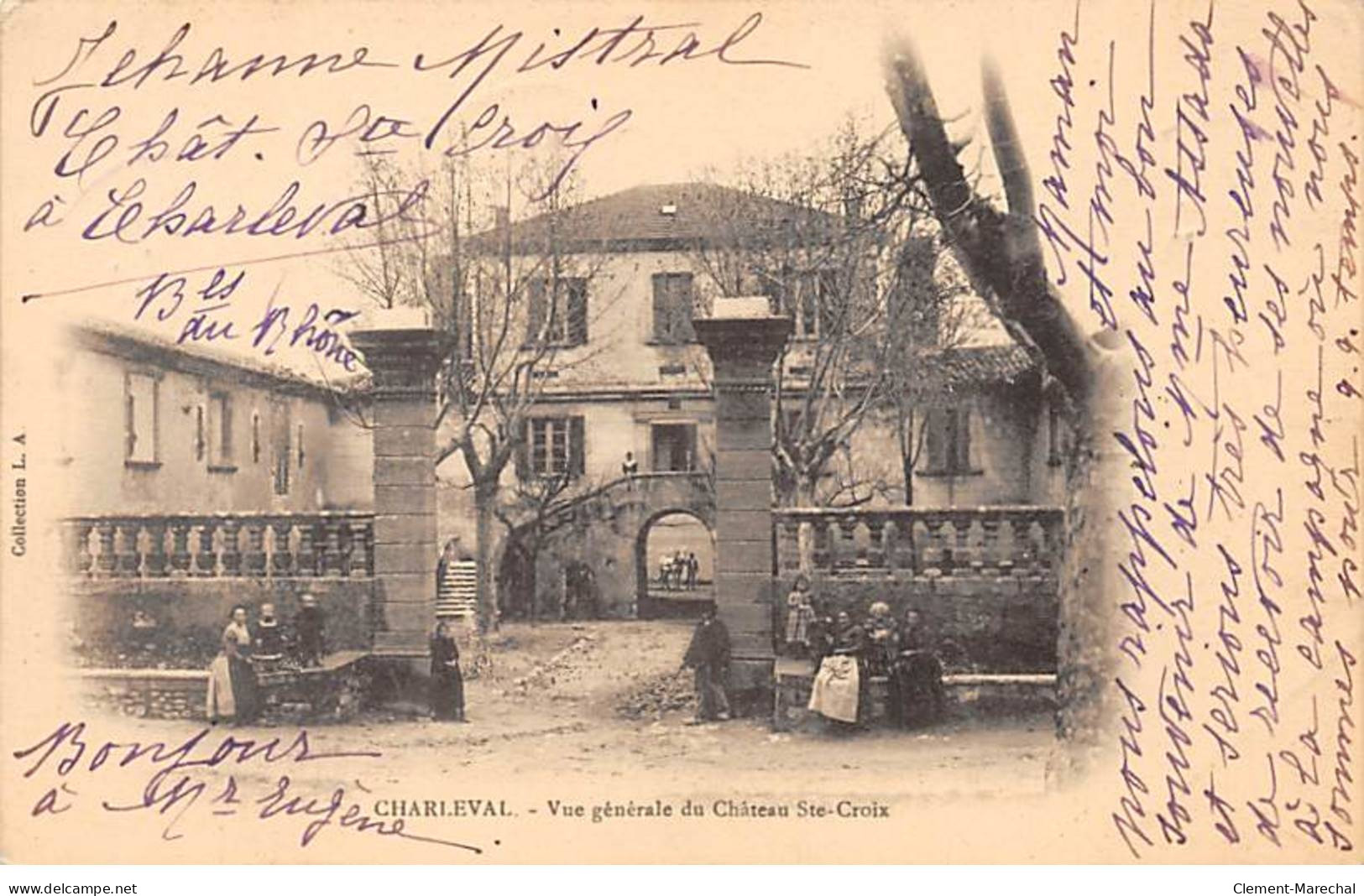 CHARLEVAL - Vue Générale Du Château Sainte Croix - Très Bon état - Autres & Non Classés