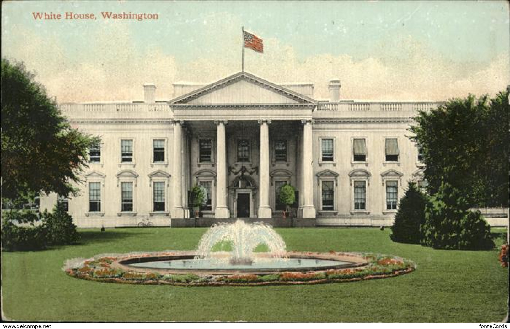 11111603 Washington DC White House Springbrunnen  - Washington DC