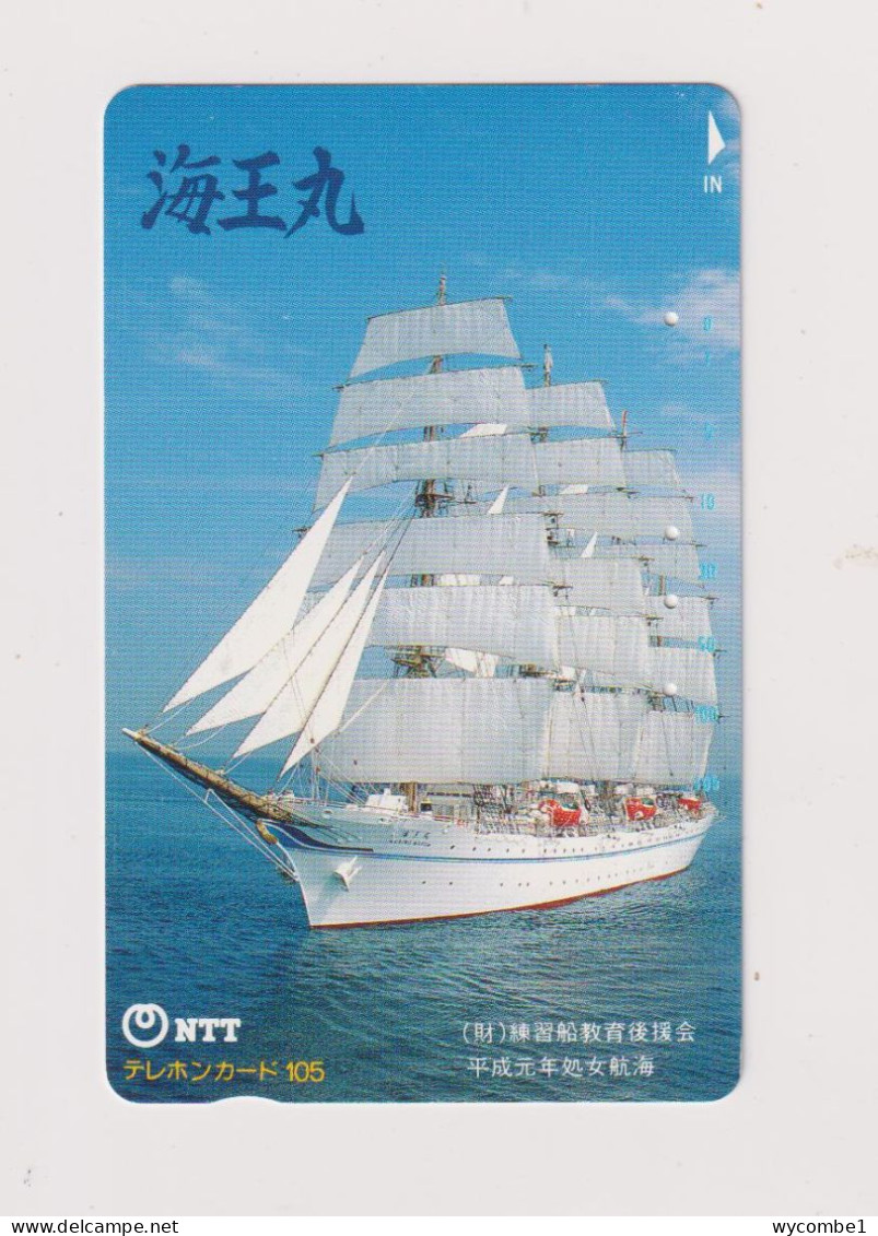 JAPAN  - Sailing Ship Magnetic Phonecard - Japan