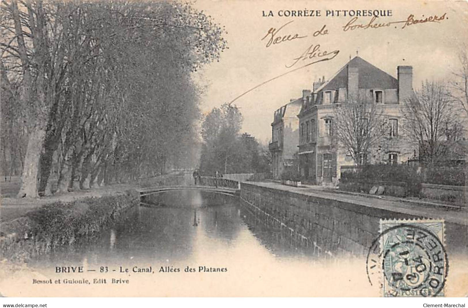 BRIVE - Le Canal, Allées Des Platanes - état - Brive La Gaillarde