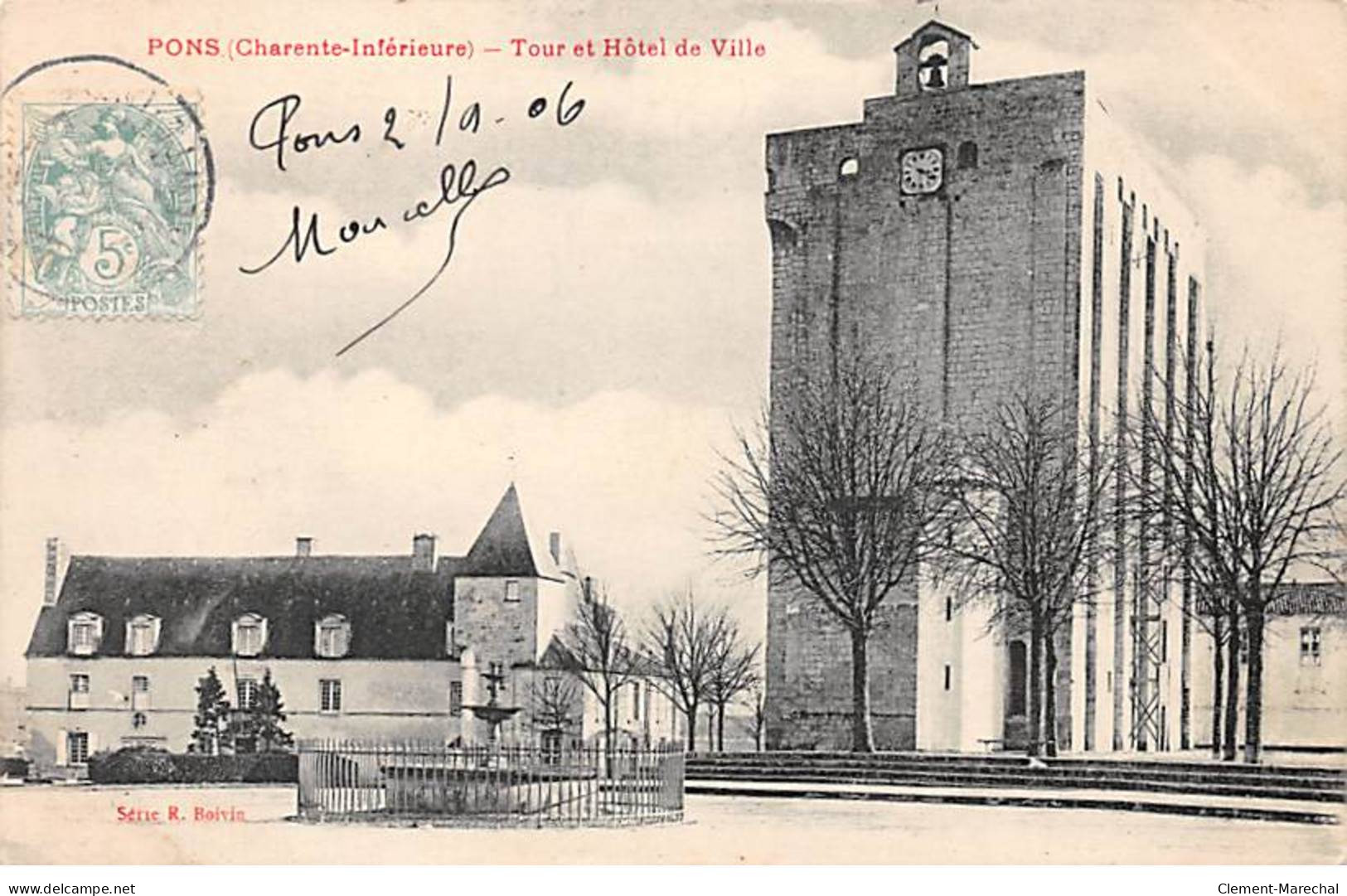 PONS - Tour Et Hôtel De Ville - Très Bon état - Pons