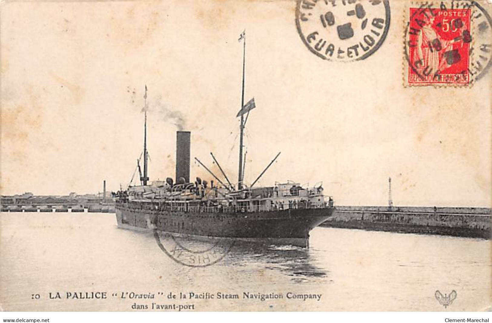 LA PALLICE - " L'Oravia " De La Pacific Steam Navigation Company Dans L'avant Port - Très Bon état - Autres & Non Classés