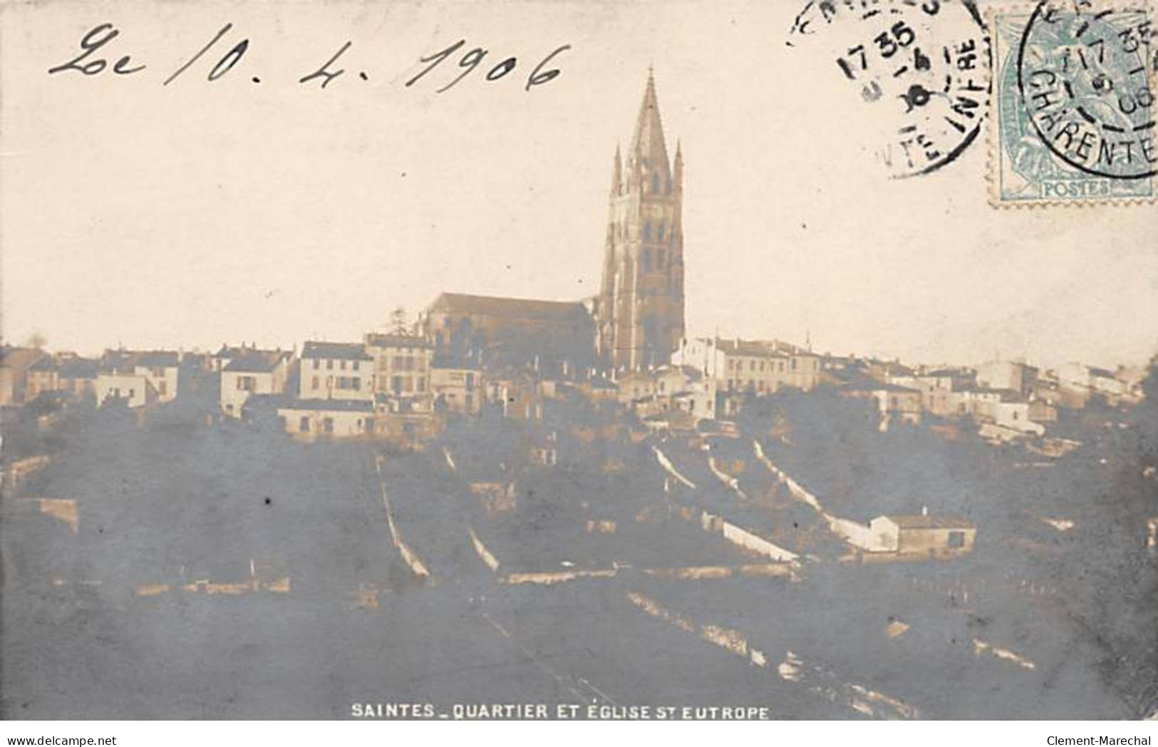 SAINTES - Quartier Et Eglise Saint Eutrope - état - Saintes