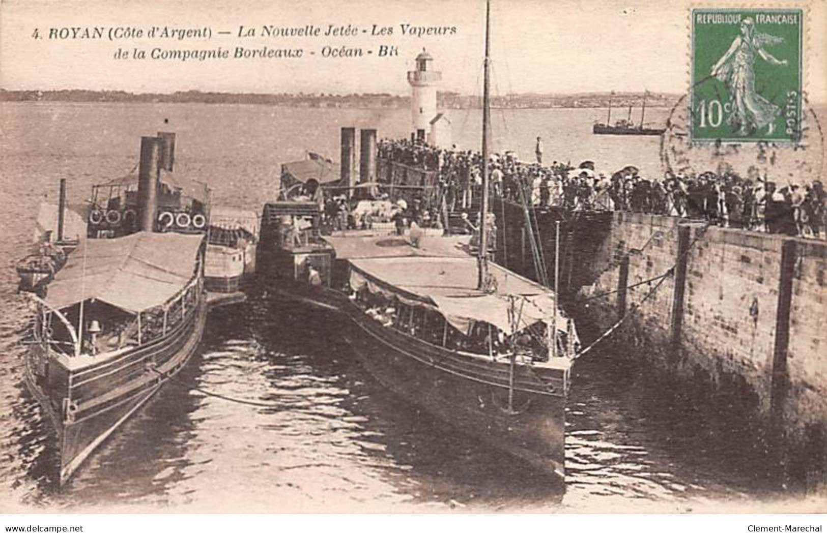 ROYAN - La Nouvelle Jetée - Les Vapeurs De La Compagnie Bordeaux - Très Bon état - Royan