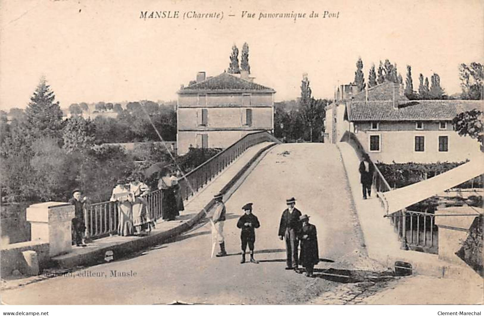 MANSLE - Vue Panoramique Du Pont - Très Bon état - Mansle