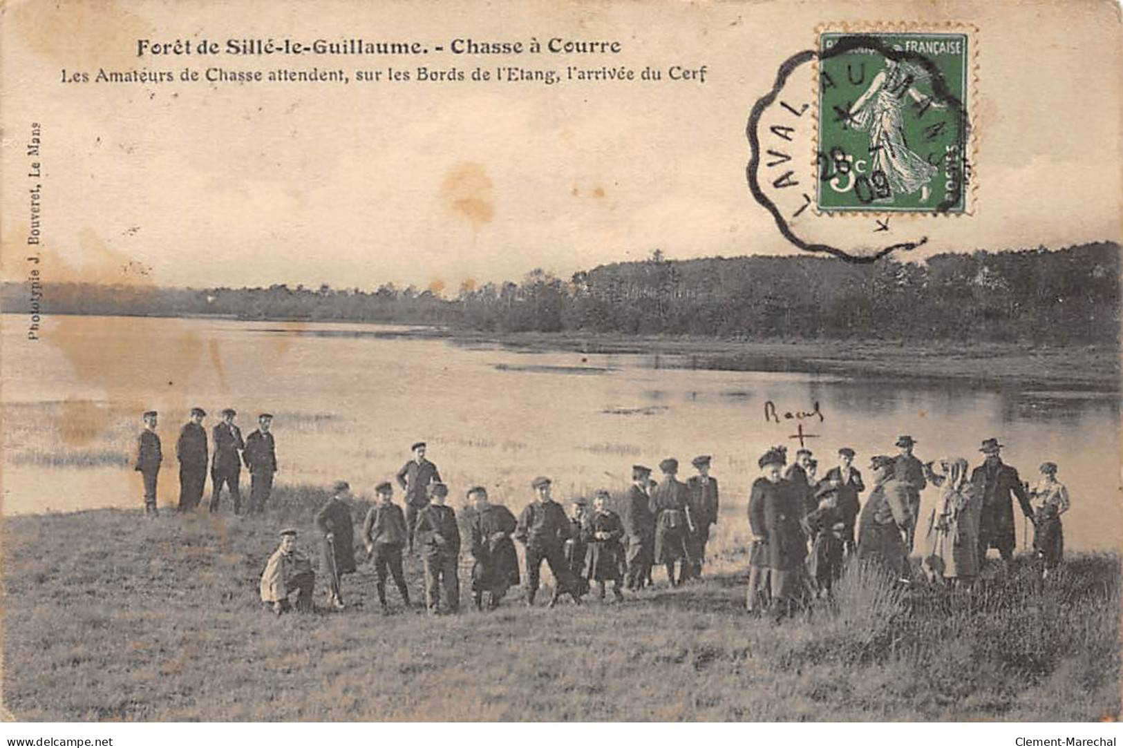 Forêt De SILLE LE GUILLAUME - Chasse à Courre - Les Amateurs De Chasse Attendent - état - Sille Le Guillaume