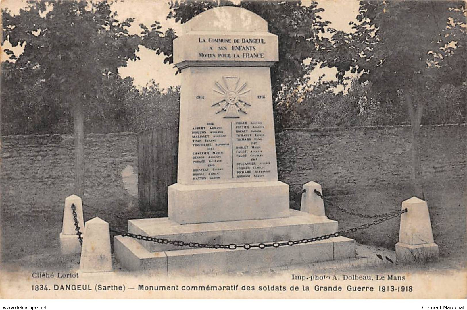 DANGEUL - Monument Aux Soldats - Très Bon état - Autres & Non Classés