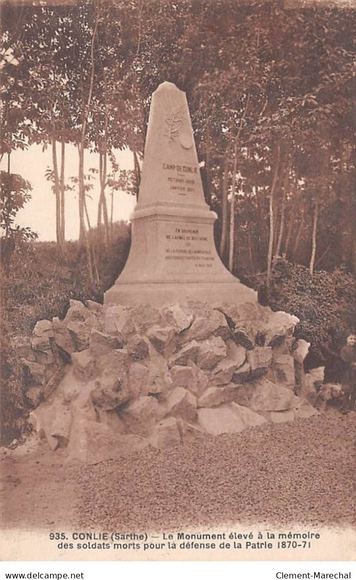 CONLIE - Le Monument élevé à La Mémoire Des Soldats Morts - Très Bon état - Conlie