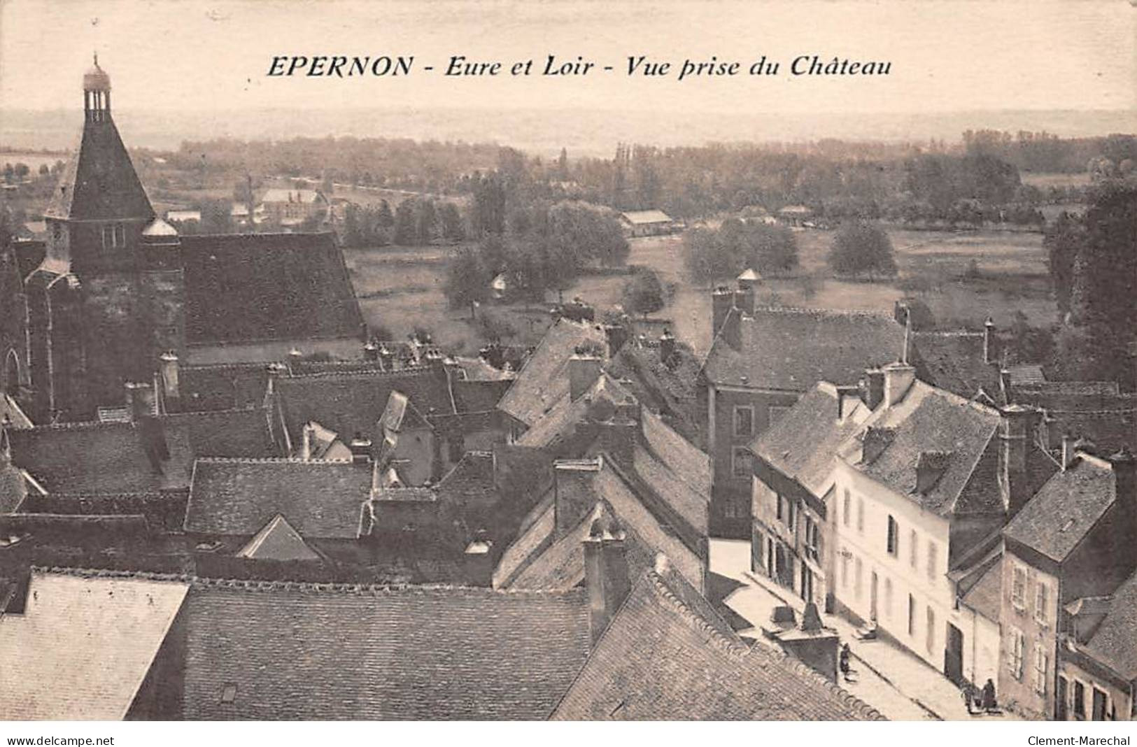 EPERNON - Vue Prise Du Château - Très Bon état - Epernon