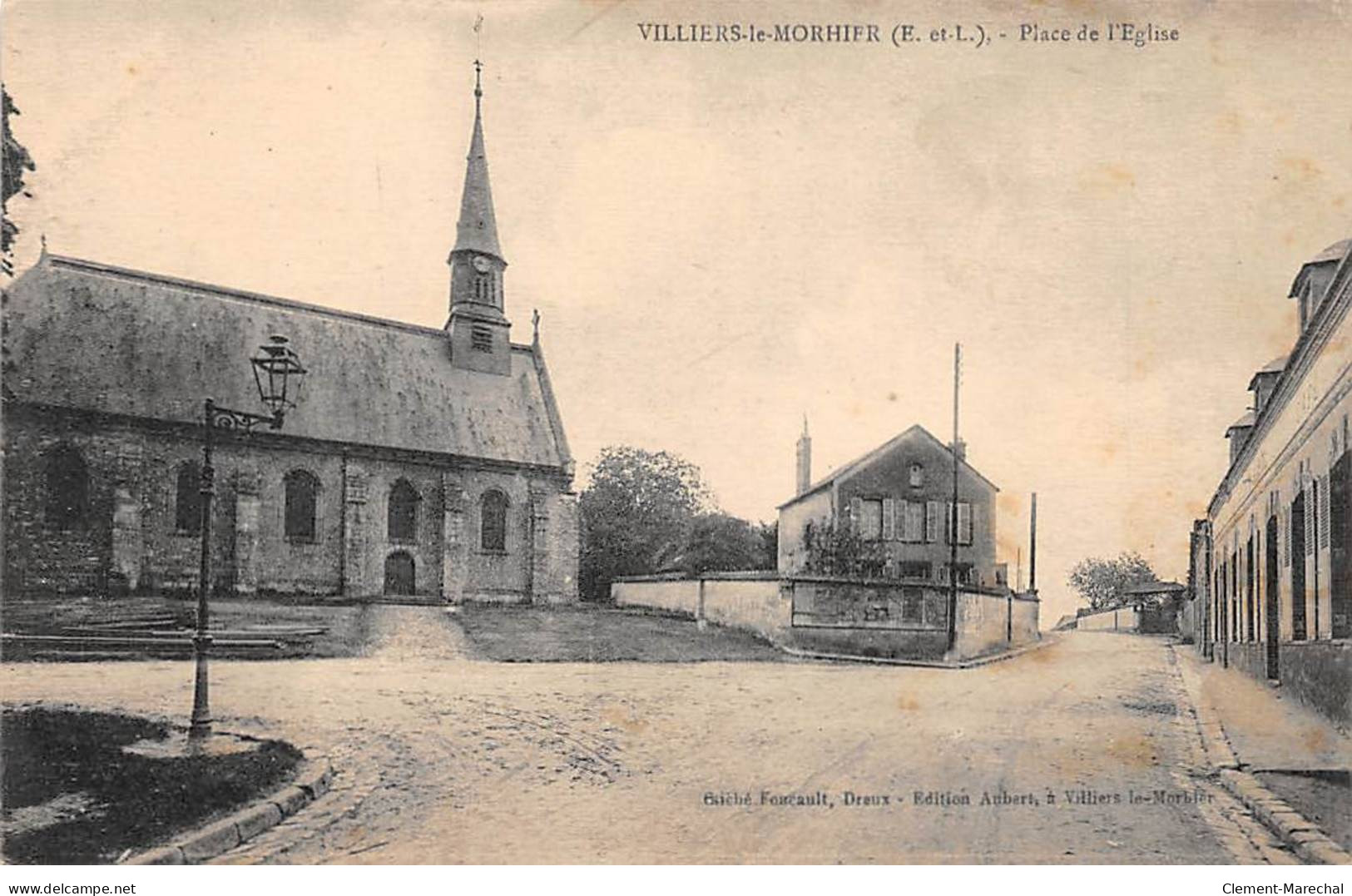 VILLIERS LE MORHIER - Place De L'Eglise - Très Bon état - Other & Unclassified