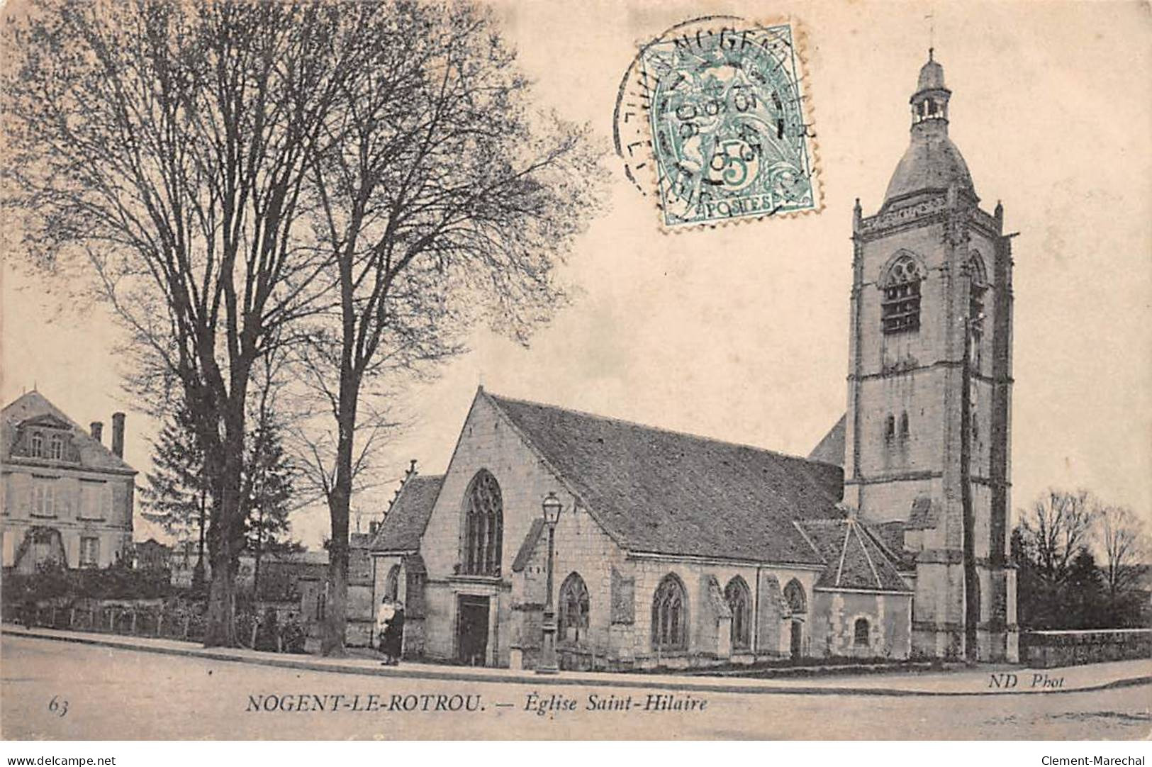 NOGENT LE ROTROU - Eglise Saint Hilaire - Très Bon état - Nogent Le Rotrou