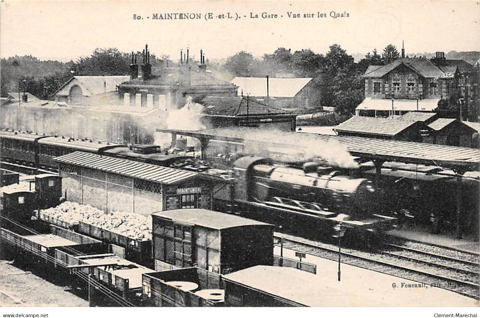 MAINTENON - La Gare - Vue Sur Les Quais - Très Bon état - Maintenon