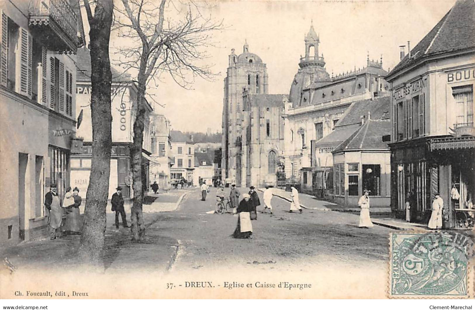 DREUX - Eglise Et Caisse D'Epargne - Très Bon état - Dreux