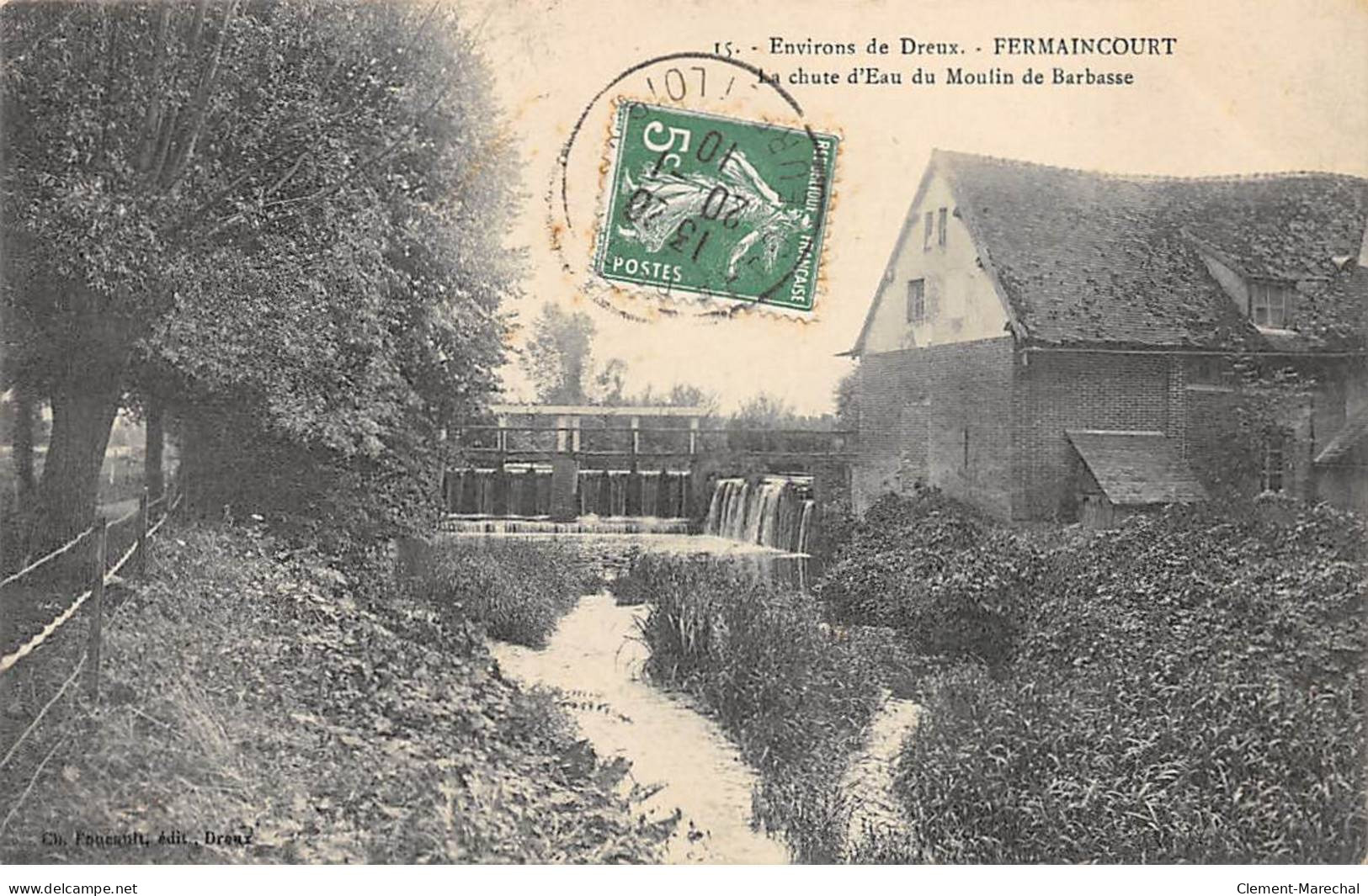 FERMAINCOURT - La Chute D'Eau Du Moulin De Barbasse - Très Bon état - Autres & Non Classés