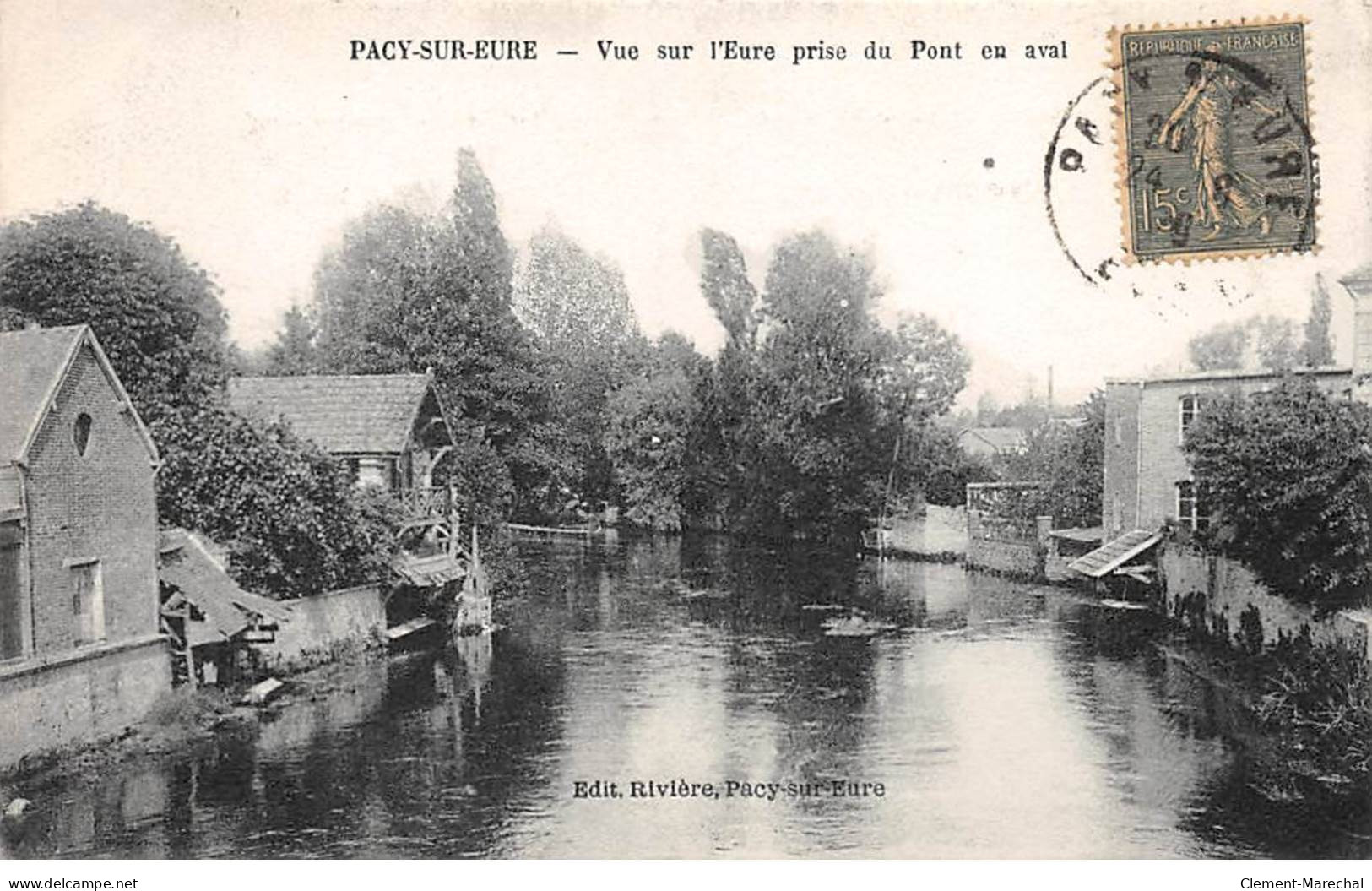 PACY SUR EURE - Vue Sur L'Eure Prise Du Pont En Aval - Très Bon état - Pacy-sur-Eure