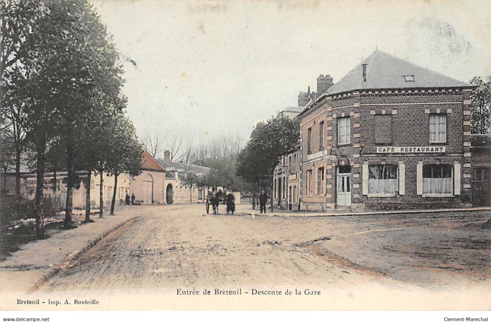 Entrée De BRETEUIL - Descente De La Gare - Très Bon état - Breteuil