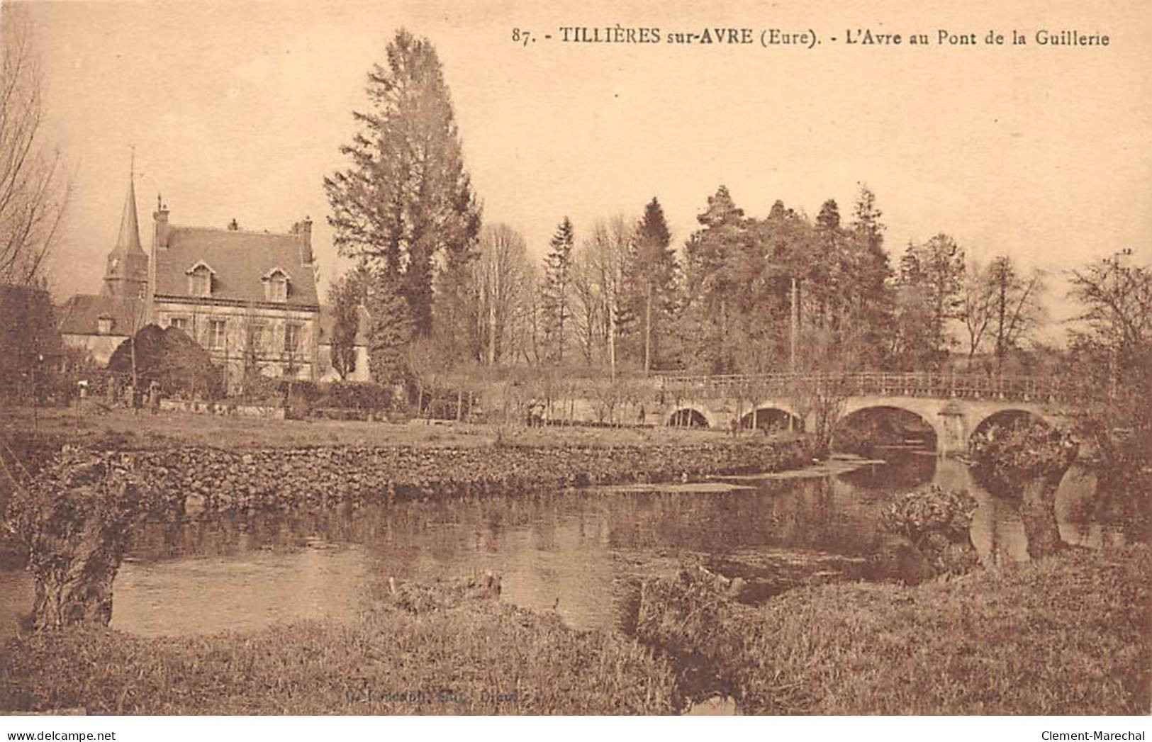 TILLIERES SUR AVRE - L'Avre Au Pont De La Guillerie - état - Tillières-sur-Avre