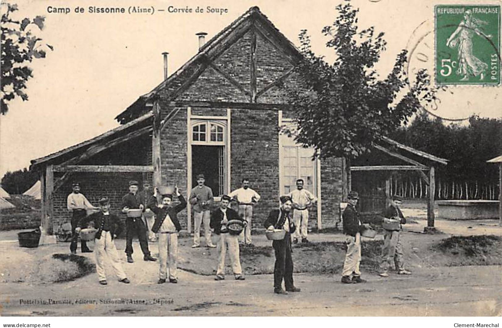 CAMP DE SISSONNE - Corvée De Soupe - Très Bon état - Sissonne