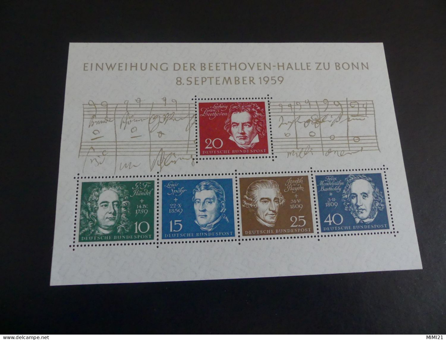 BF 1 "EINWEIHUNG DER BEETHOVEN-HALLE ZU BONN 1959" (cote 50) - 1959-1980