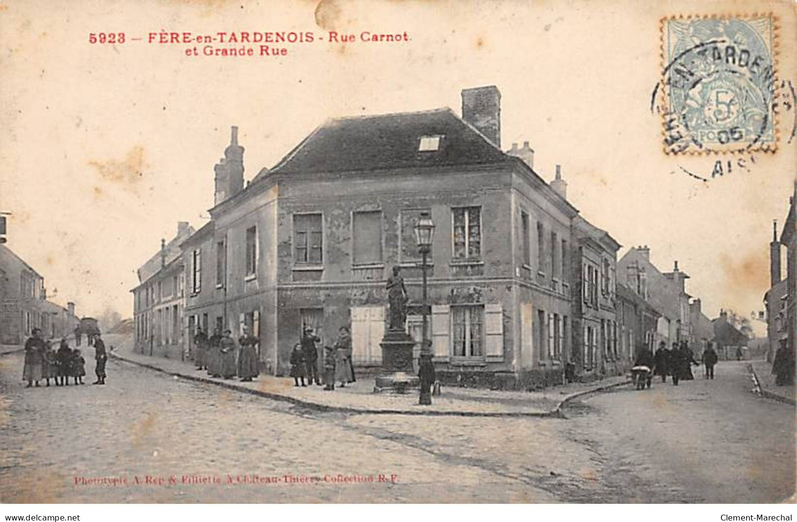 FERE EN TARDENOIS - Rue Carnot Et Grande Rue - état - Fere En Tardenois