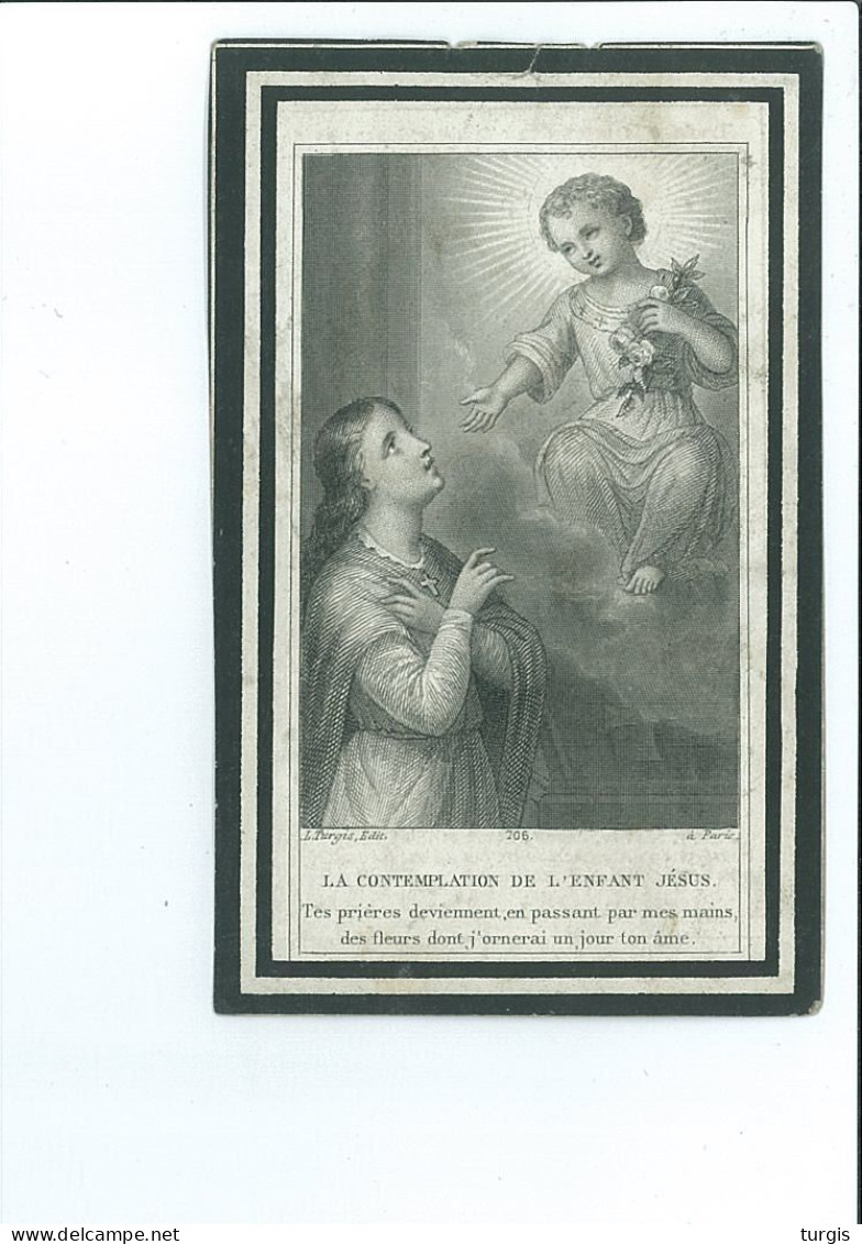 ZUSTER MARIA EULALIA TH J BOEYKENS ° BORNEM 1831 OLV VISITATIE SINT-NIKLAAS + 1885 DRUK DALSCHAERT PRAET - Images Religieuses