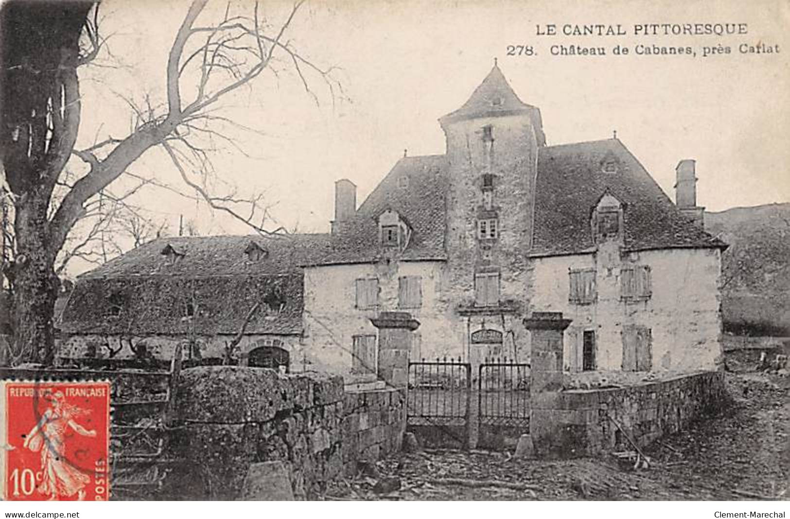 Château De CABANES Près Carlat - état - Andere & Zonder Classificatie