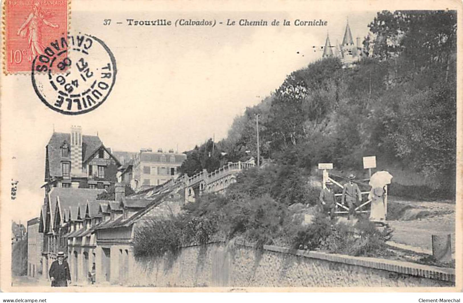 TROUVILLE - Le Chemin De La Corniche - Très Bon état - Trouville